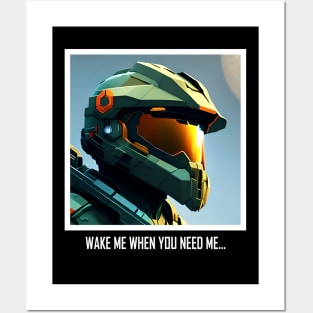 Halo game quotes - Master chief - Spartan 117 - BQ01-v4 Posters and Art